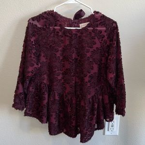 Altar’d State Fringe Appliqué Top